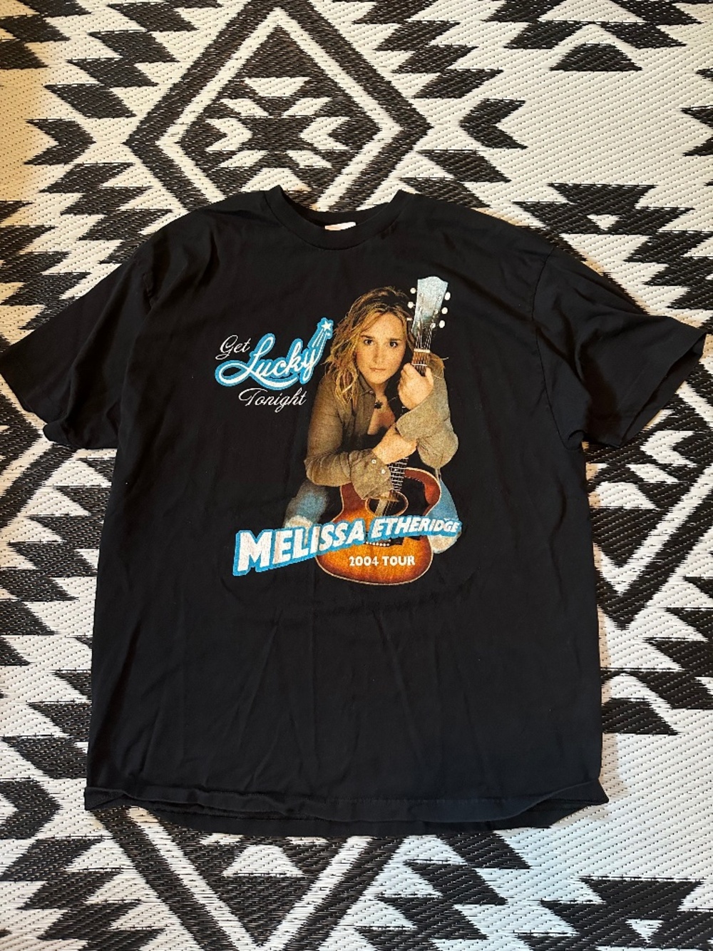 Melissa Etheridge 2004 Get Lucky Tour Made in USA Music T-Shirt
